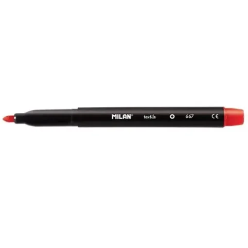 MILAN PACK DE 6 ROTULADORES PARA TEJIDO - PUNTA REDONDA DE 4MM - COLORES SURTIDOS
