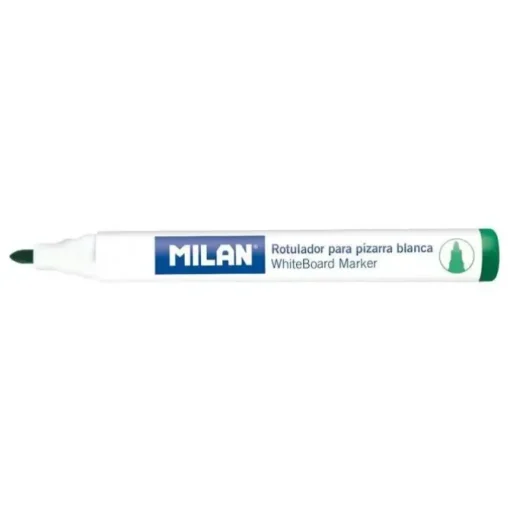 MILAN ROTULADORES PARA PIZARRA BLANCA CON PUNTA REDONDA - PUNTA 4.7 MM - TINTA A BASE DE ALCOHOL - BORRABLE EN SECO - COLOR VERDE