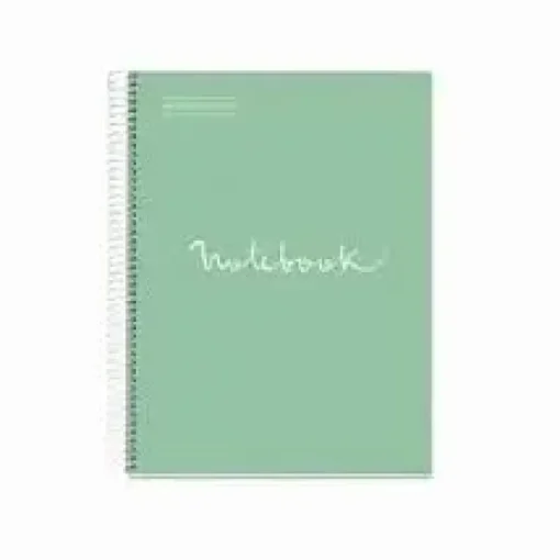 MIQUEL RIUS NOTEBOOK A-4 TAPA EXTRA DURA CUADRO 5X5MM 120H 90GR EMOTION MENTA 46685