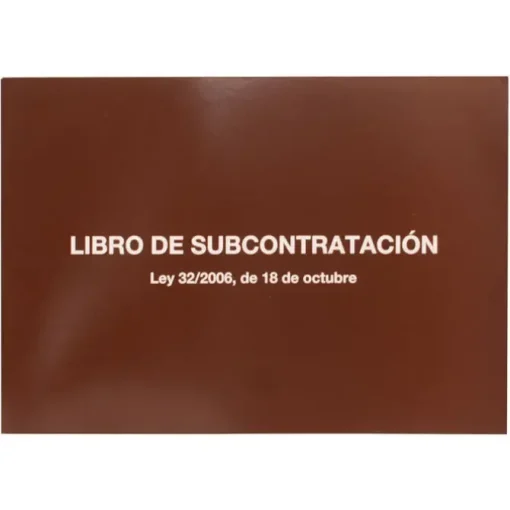 MIQUELRIUS LIBRO DE SUBCONTRATACION CASTELL.FºAP 5089/61275 MAK029103