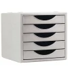 MODULO ARCHIVOTEC 5 CAJONES GRIS/GRIS
