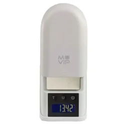 MUVIP BASCULA DE BOLSILLO DIGITAL - SUPERFICIE ACERO INOXIDABLE - SENSOR DE ALTA PRECISION - APAGADO AUTOMATICO - PESO MAX. 0.300KG