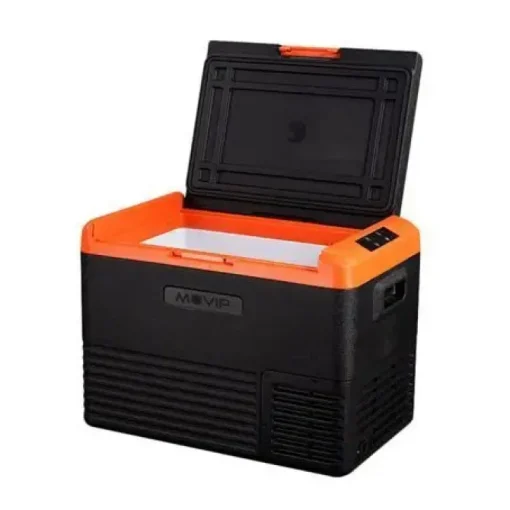 MUVIP NEVERA PORTATIL DE COMPRESOR 30L - PROTECCION BATERIA VEHICULO - TEMPERATURA -20º/+20º - CONEXION 12/24/220V - COMPRESOR SILENCIOSO - CONTROL BLUETOOTH - COLOR GRIS