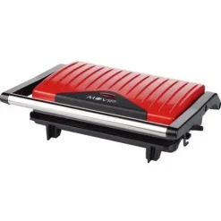 MUVIP SANDWICHERA PLACA TIPO GRILL INOX 750W - PLACA SUPERIOR BASCULANTE - PRESION UNIFORME - ASA TACTO FRIO