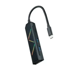 NANOCABLE 4 EN 1 HUB USB-C 3.0 CON 2X USB-A 3.0, 1X USB-C PD, 1X HDMI - CARCASA DE ALUMINIO - CABLE DE 0.15M