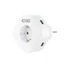 NANOCABLE BASE DE 1 ENCHUFE TIPO F + 2X USB-A Y 1X USB-C