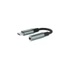 NANOCABLE CABLE ADAPTADOR AUDIO JACK 3.5MM HEMBRA A USB-C MACHO - CABLE ACABADO EN NYLON - CONECTORES DE ALUMINIO - LONGITUD 0.11M