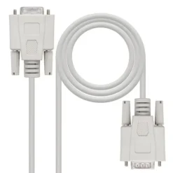 NANOCABLE CABLE SERIE MODEM DB9 MACHO A DB9 HEMBRA 1.80M - COLOR BEIGE