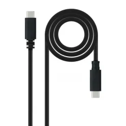 NANOCABLE CABLE USB 2.0 3A - TIPO USB-C/M-USB-C/M - 1.5M - COLOR NEGRO