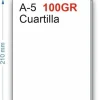 NAVIGATOR PAPEL 100GR 500HOJAS TAMAÑO CUARTILLA A5 BLANCO FUERTE