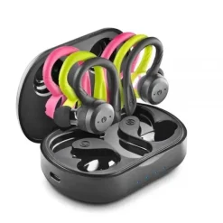 NGS ARTICA JOGGER AURICULARES DEPORTIVOS BLUETOOTH 5.3 TWS - INCLUYE 3 SUJECIONES DE SILICONA DE DIFERENTES COLORES - MANOS LIBRES - AUTONOMIA HASTA 10H - BASE DE CARGA - RESISTENCIA IPX7