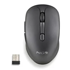 NGS EVO RUST BLACK RATON INALAMBRICO USB 1600DPI - 5 BOTONES - RECARGABLE - USO DIESTRO