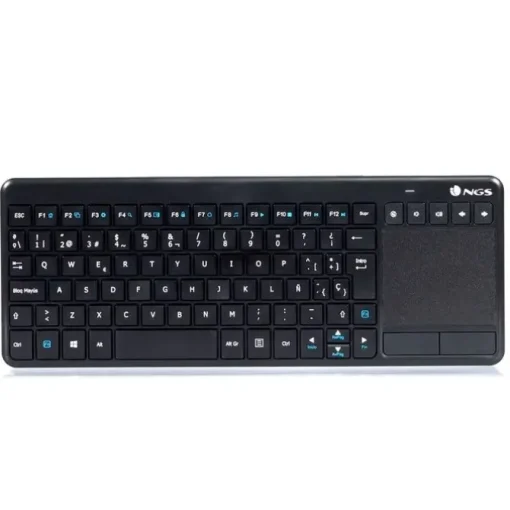 NGS TV WARRIOR TECLADO MULTIMEDIA INALAMBRICO CON TOUCHPAD 2.4 GHZ - COLOR NEGRO