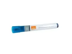 NOBO CAJA DE 10 ROTULADORES PARA PIZARRA BLANCA - PUNTA REDONDA 3MM - TINTA LIQUIDA - NIVEL DE TINTA - COLOR AZUL