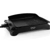 ORBEGOZO BC 4000 BARBACOA ELECTRICA DE SOBREMESA - POTENTE Y VERSATIL PARA GRANDES REUNIONES - DOBLE ZONA DE GRILL Y PLANCHA - FACIL LIMPIEZA Y SEGURIDAD GARANTIZADA