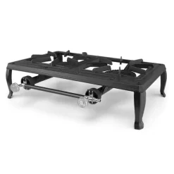 ORBEGOZO FO 6200 HORNILLO A GAS PORTATIL - POTENTE Y RESISTENTE PARA USO EXTERIOR - PARRILLA DE HIERRO FUNDIDO - SEGURO Y PRACTICO - 7KW DE POTENCIA