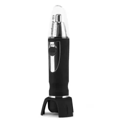 ORBEGOZO NO 3100 CORTAPELOS CON LUZ PARA NARIZ Y OREJAS - SIN CABLES - COMODO Y FACIL DE USAR - CARCASA ERGONOMICA - BASE INCORPORADA - INCLUYE CEPILLO DE LIMPIEZA