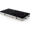 ORBEGOZO PCE 6000 PLACA VITROCERAMICA PORTATIL - POTENCIA TOTAL 2800W - SUPERFICIE DE CRISTAL TEMPLADO RESISTENTE - TERMOSTATO REGULABLE - SEGURA Y EFICIENTE
