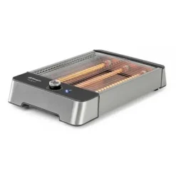 ORBEGOZO TO 2030 TOSTADORA HORIZONTAL DE ACERO INOXIDABLE 600W - 6 POSICIONES DE TUESTE - PARA CUALQUIER TIPO DE PAN - BANDEJA RECOGE MIGAS - TEMPORIZADOR CON SEÑAL ACUSTICA