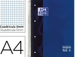 OXFORD BLOC OXFORD A4+ 80H T.EXTD CN5MM AZUL 100430197/014 MAK029105