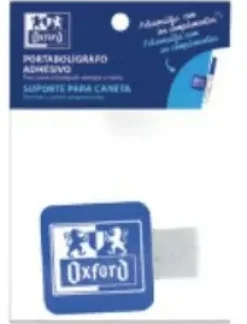 OXFORD PORTA BOLÍGRAFO ADHESIVO SUJETA BOLI A LA CARPETA O CUADERNO