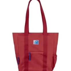 OXFORD TOTE B-TRENDY BOLSO DE MANO - BOLSILLO FRONTAL Y LATERALES - COMPARTIMENTO PARA PORTATIL/TABLET - CIERRE DE CREMALLERA - TAMAÑO 34X31X12CM - COLOR BURDEOS