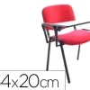 PALA ESCRITURA ROCADA DERECHA PARA SILLA CONFIDENTE PLEGABLE PVC 34X20 CM COLOR NEGRO