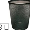 PAPELERA CONNECT METALICA DE REJILLA COLOR NEGRO CS29616