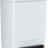 PAPELERA C/TAPA PEDAL 23L. BLANCO