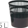 PAPELERA PLASTICO 119 NEGRA MEDIDA 27.5X27.5 CM