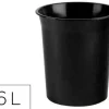 PAPELERA PLASTICO ARCHIVO 2000 ANTIMICROBIANA SANITIZED PLASTICO NEGRO 16 LITROS 290X310 MM