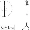 PERCHERO METALICO Q-CONNECT NEGRO 8 COLGADORES 173X51 CM