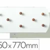 PERCHERO SIE PARED BLANCO 8 COLGADORES MADERA HAYA 350X770 MM