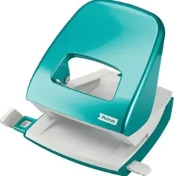 PETRUS 62 TALADRO PERFORADOR - HASTA 30 HOJAS - MARCAS DE FORMATO - PUNZONES 5.5MM - COLOR TURQUESA