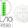 PILA Q-CONNECT TIPO BOTON ALCALINA AG13 LR44 1.5V BLISTER DE 10 UNIDADES