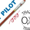 PILOT BOLIGRAFO DE GEL G1 - RECARGABLE - PUNTA DE BOLA 0.5MM - TRAZO 0.3MM - CUERPO TRANSPARENTE - COLOR ROJO