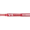 PILOT BOLIGRAFO DE TINTA LIQUIDA V5 HI-TECPOINT RECARGABLE - FABRICADO CON PLASTICO RECICLADO - PUNTA FINA 0.5MM - TRAZO 0.3MM - COLOR ROJO