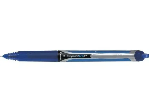 PILOT BOLIGRAFO DE TINTA LIQUIDA HI-TECPOINT V7 RT - RETRACTIL - RECARGABLE - PUNTA FINA DE AGUJA 0.7MM - TRAZO 0.35MM - COLOR AZUL