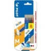 PILOT PACK DE 6 RECAMBIOS PARA FRIXION BALL Y FRIXION CLICKER - PUNTA DE BOLA REDONDA 0.7MM - TRAZO 0.4MM - COLORES: 3X AZUL, 2X NEGRO Y 1X ROJO