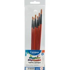 PINCEL ACUARELA CAMPUS BOLSA 6U MADE. 600400