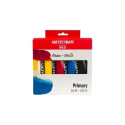 PINTURA ACRILICA 120 ML 5 COLORES BASICOS