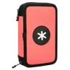 PLUMIER ESCOLAR ANTARTIK DOBLE COLOR CORAL 28 PIEZAS