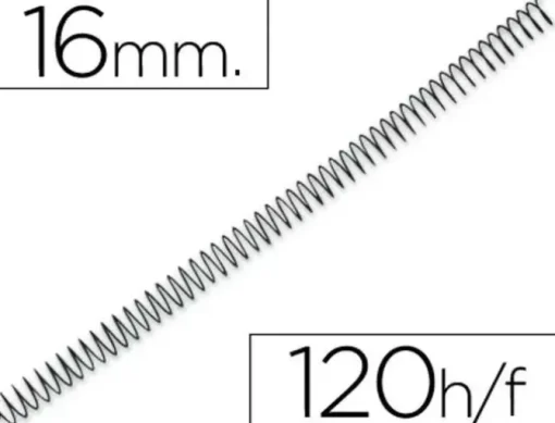 PLUS OFFICE ESPIRALES P.56 4:1 16MM C/100 3034EMN16 MAK215243