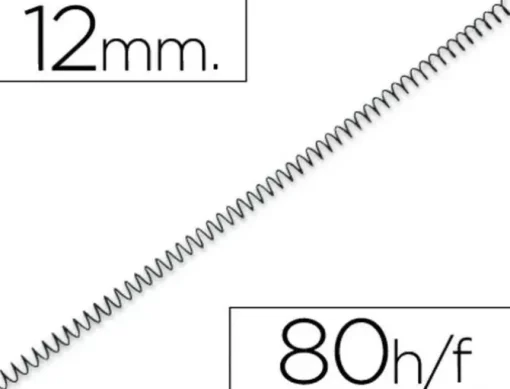 PLUS OFFICE ESPIRALES P.56 4:1 12MM C/200 3034EMN12 MAK215241