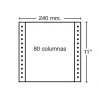 PLUS OFFICE PAPEL CONTINUO BLAN.2-H 240X11"/1500U FB16189 1241022 MAK001098