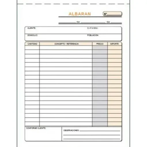 PLUS OFFICE TALONARIO 4 ALBARAN NAT. T118 T118 MAK755089