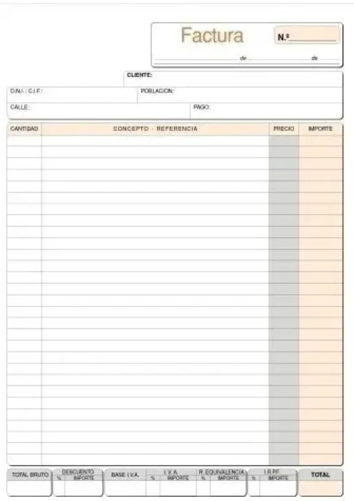 PLUS OFFICE TALONARIO F FACTURA N TRIP T93 T93 MAK035098