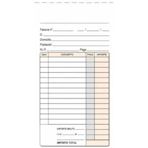 PLUS OFFICE TALONARIO 3/Fº FACTURA DUP T44 T44 MAK035487