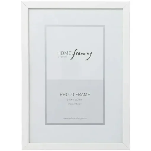 PORTAFOTO A4 21X29,7CM MADERA BLANCO
