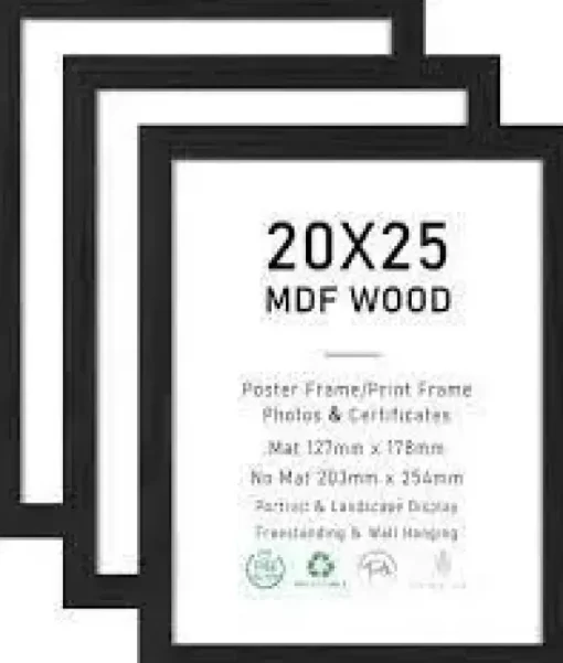 PORTAFOTO 20X25 MADERA NEGRO